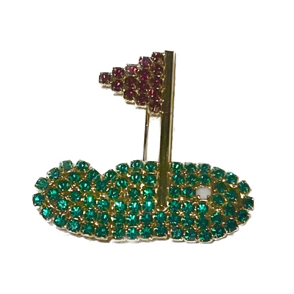 Vintage Rhinestone Golf Pin ⛳️ - Picture 2 of 3